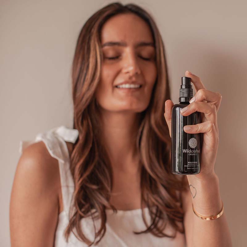 Woman holding Wildcrafted atomizer
