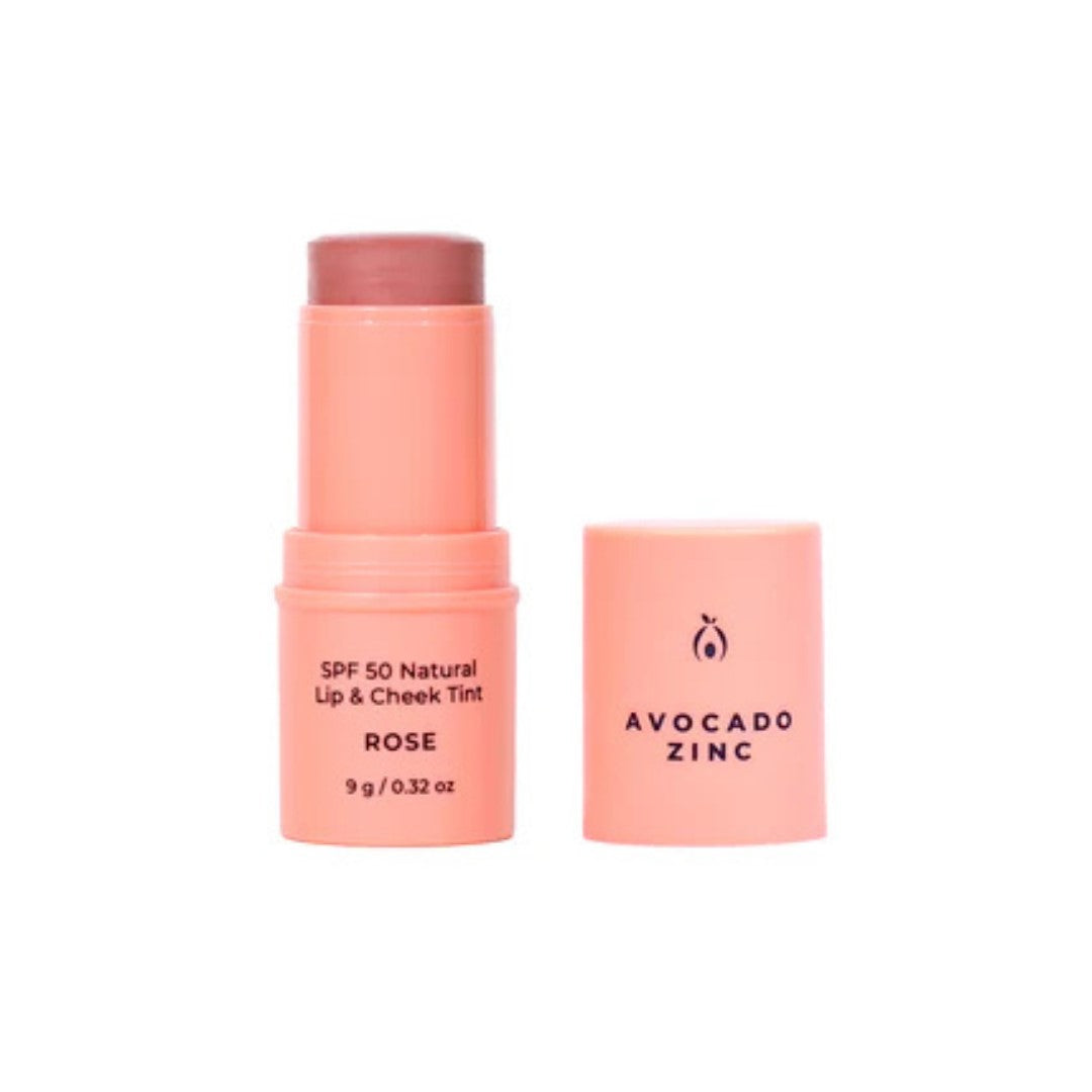 SPF 50 Natural Lip & Cheek Tint - ROSE