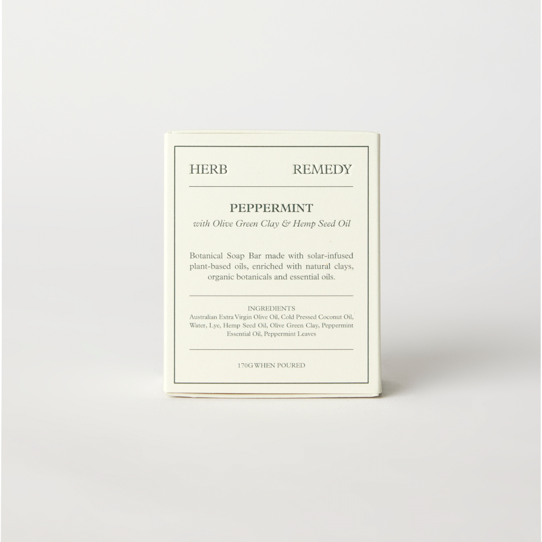 Peppermint with Olive Green Clay & Hemp Seed Oil