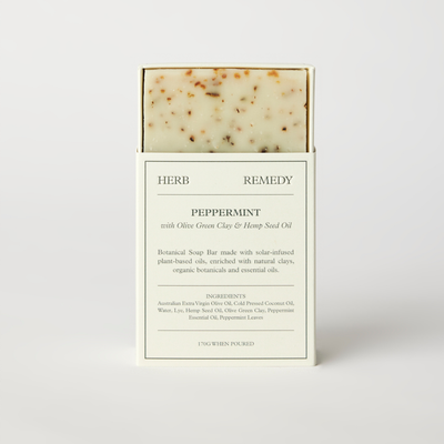 Peppermint with Olive Green Clay & Hemp Seed Oil