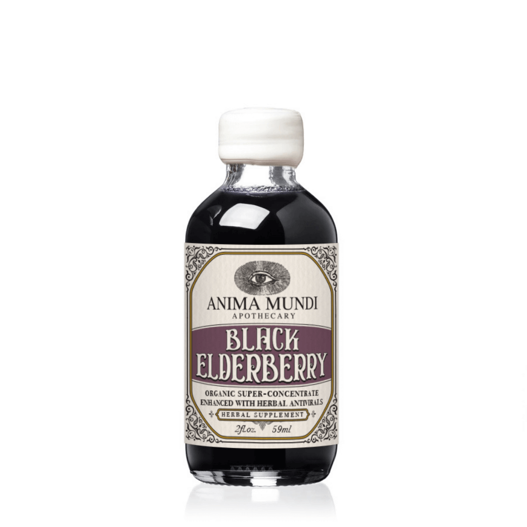 Black Elderberry Syrup : Vegan + Organic Anti-virals - 59ml