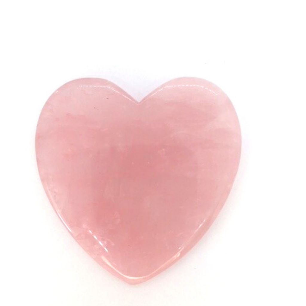 Rose Quartz Heart Gua Sha